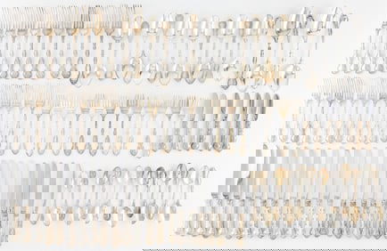 92 pc Gorham Sterling Versailles Flatware - 98 ozt