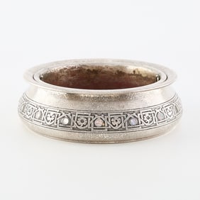 Tiffany Studios Silver Plated Abalone Planter