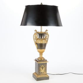 French Empire Style Bronze Ormolu Urn Lamp