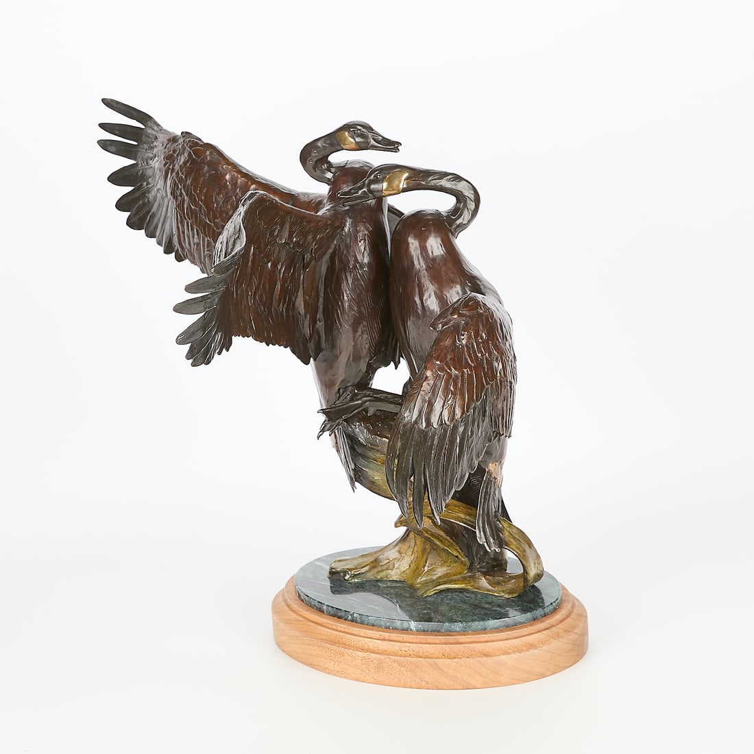 Veryl Goodnight "Confrontation" Geese Bronze 1984 (1 of 7)