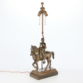 Aft. Andrea del Verrocchio "Colleoni" Bronze Lamp