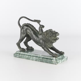 Bronze "Chimera of Arezzo" Grand Tour Sculpture