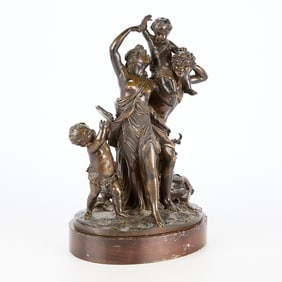 Claude Michel Clodion Bacchanalian Bronze