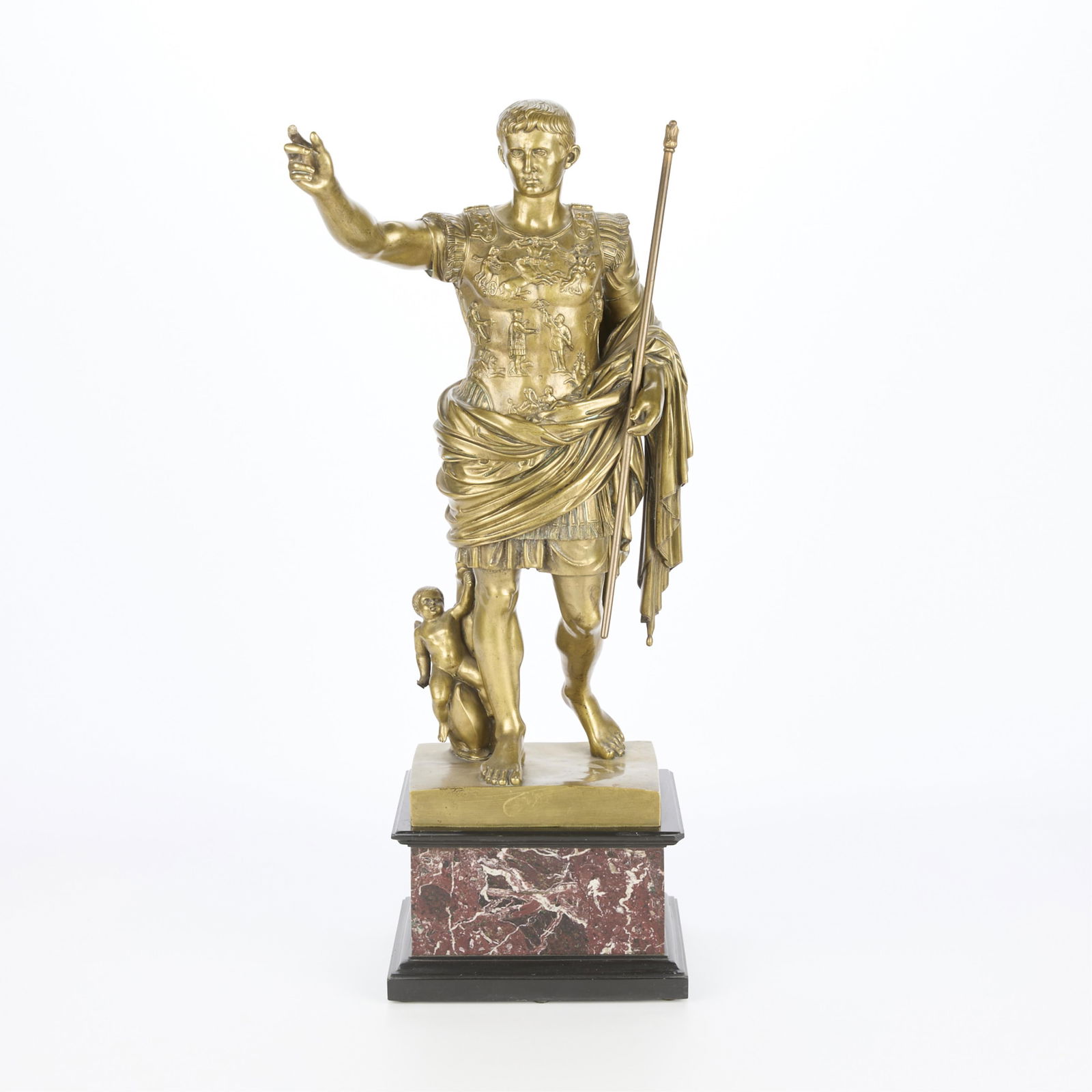 19th c. Bronze Augustus of Prima Porta Sculpture (1 of 7)