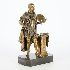 19th c. French School Bronze Painter Sculpture