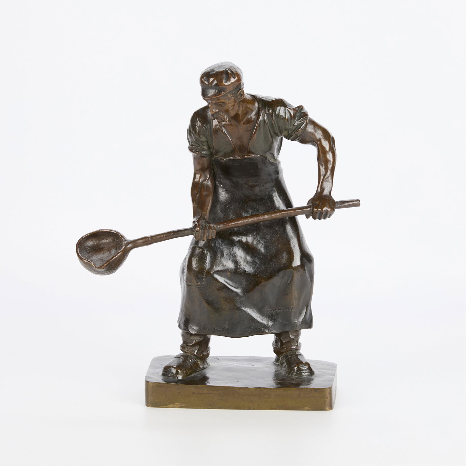Georges Morin Foundry Worker Bronze Sculpture (1 of 8)
