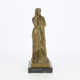 19th c. Bronze "Pudicity" Statue