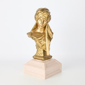 Aft. Emmanuel Villanis "Scheherazade" Plaster Bust