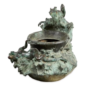 Villanis "Les Sirenes" Bronze Jardiniere