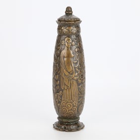 Agustin Riganelli Arte Moderna Bronze Vase