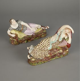 Pr 19th c. Staffordshire Marc Anthony & Cleopatra