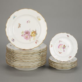 18 KPM Porcelain Salad & Bread Plates
