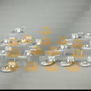 28 Pc Ambrosius Lamm for Dresden Porcelain Tea Set