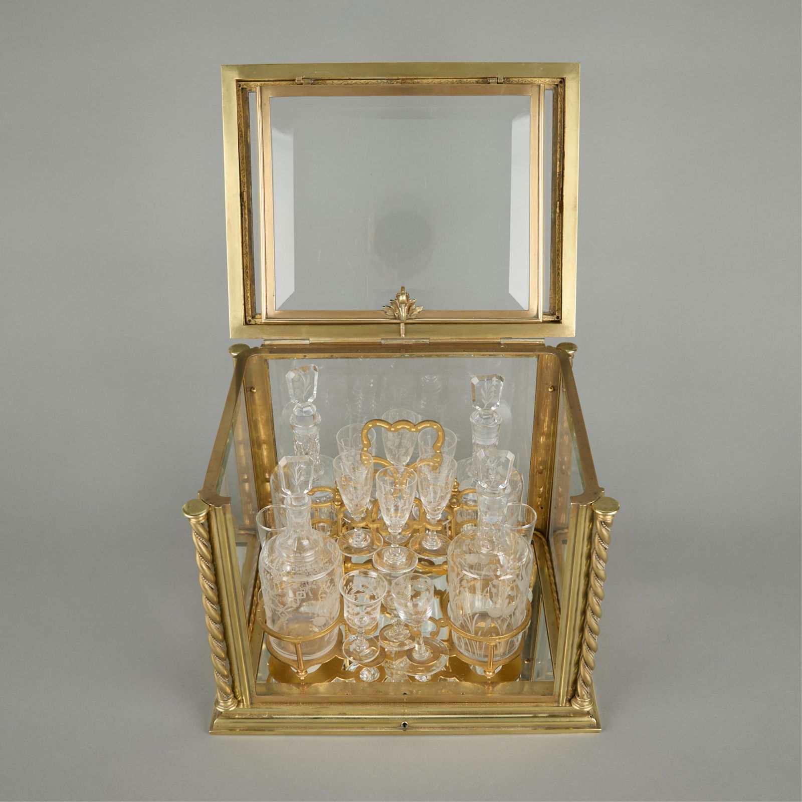 Style of Baccarat Ormolu Gilt Bronze Cave a Liqueur (1 of 9)