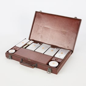 Vintage St. Dupont Gentleman's Armorial Toilet Set