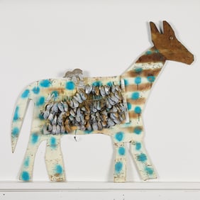 Homer Green Horse Folk Art Sculpture