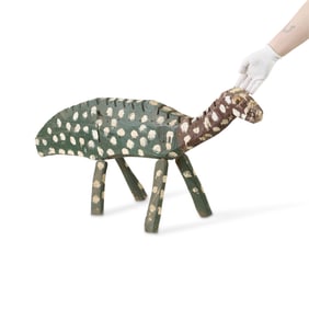 Homer Green Dinosaur Folk Art Sculpture