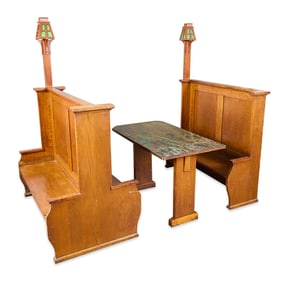 Koehler and Hinrichs Arts & Crafts Booth w/ Table