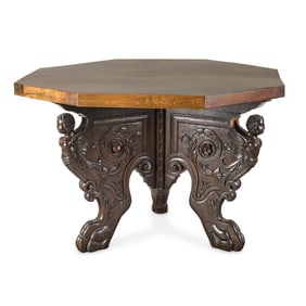 19th c. Victorian Renaissance Style Foyer Hall Table