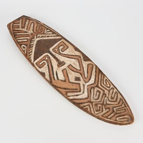Papuan Carved Wooden Gope Spirit Board