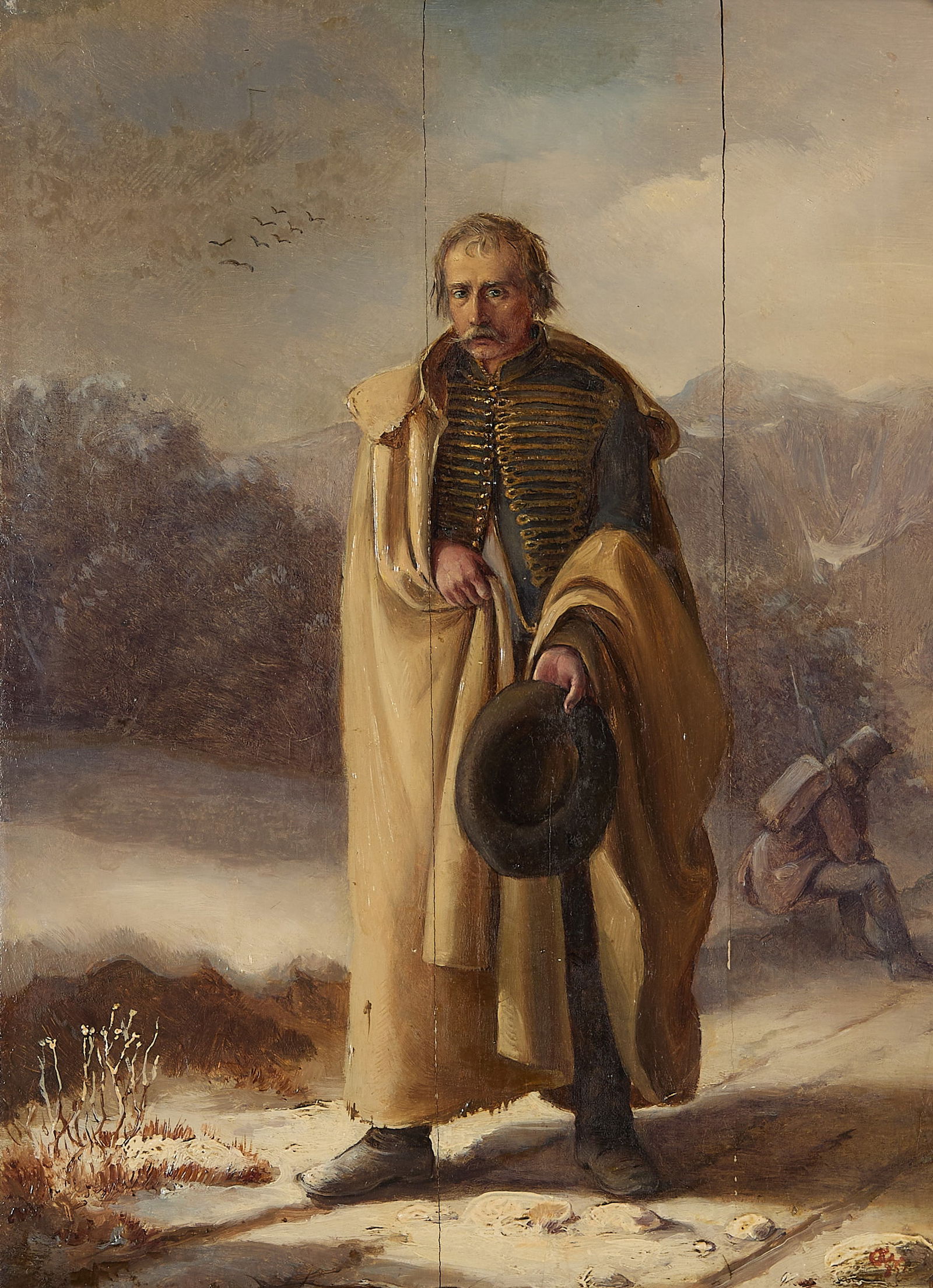 Old Master Figural Soldier Painting (1 of 5)