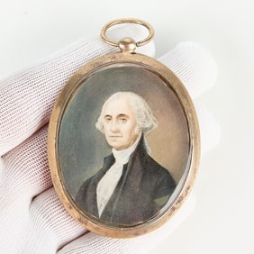 George Washington Miniature Portrait Painting