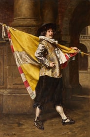 Ferdinand Roybet Portrait Oil Painting