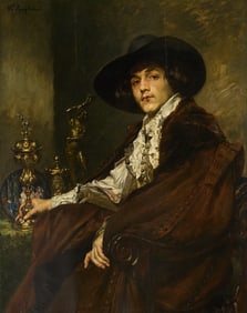 Ferdinand Roybet Portrait Oil Painting