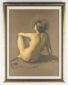 Daniel Greene Nude Pastel Drawing