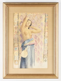 Orlando Rouland Nude Woman Painting