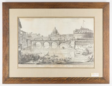 Piranesi "Views of Rome" Castel Sant' Angelo Print