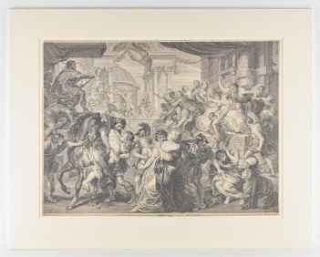 P.F. Martenasie After Rubens "Sabine Women" Print