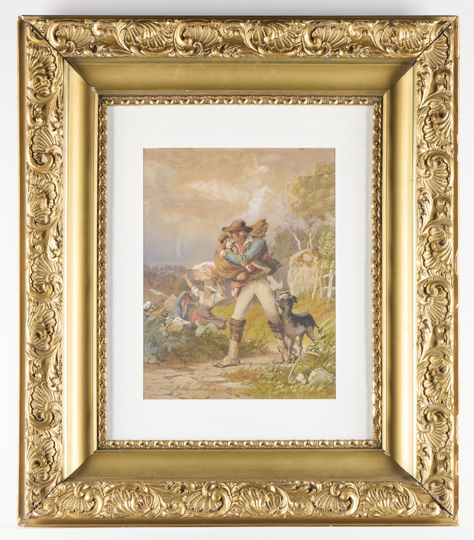 Arnoldo Corrodi Peasant Watercolor Painting (1 of 4)