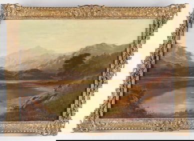 Charles Leslie Romantic Landscape Painting 1880s