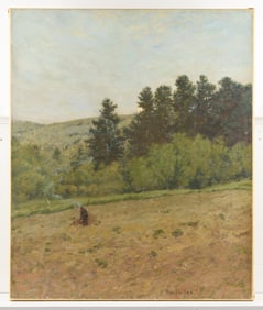 Ben Foster Landscape & Farmer Painting