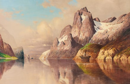 Poss. Adelsteen Normann Nordic Fjord Painting