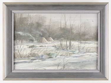 Thomas deDecker Winter Camp Painting