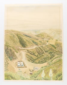 Warner Hoople "Mission Adrian Tank Farm" Painting