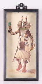 Peter Shelton Jr. Katsina Dancer Lithograph 1964