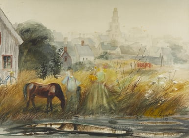 C. Robert Perrin "The Off-Islander" Painting