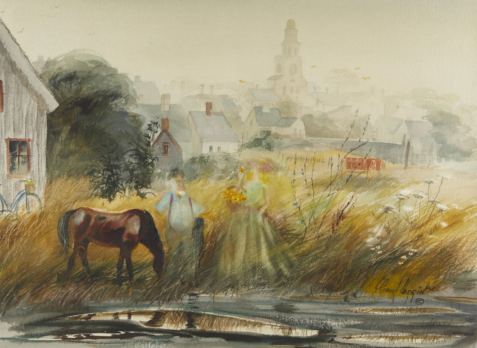 C. Robert Perrin "The Off-Islander" Painting (1 of 4)