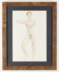 Jack Barkla Nude Watercolor Study 1963
