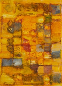 Patrick Bradley "Solomon's Wall" Mixed Media 1983