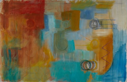 Patrick Bradley "Leap Year" Painting 1988