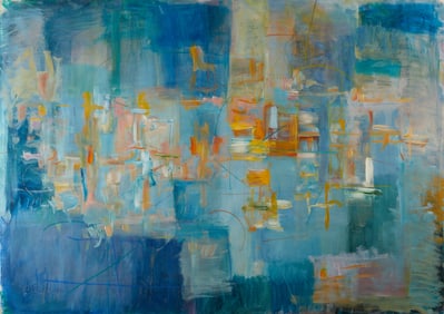 Patrick Bradley "Afternoon Storm" Abstract Painting