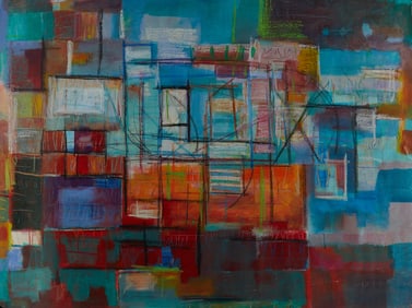 Patrick Bradley "Sampan" Acrylic Painting