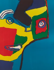 Karel Appel "Tete de Femme" Print 1969
