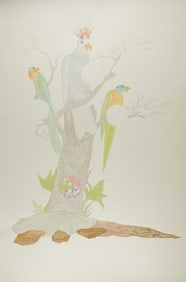 Ed Baynard "Rainforest Evening" Watercolor 2005
