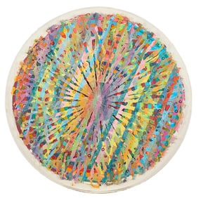 Alan Shields "Rain Dance Route" Mixed Media 1985