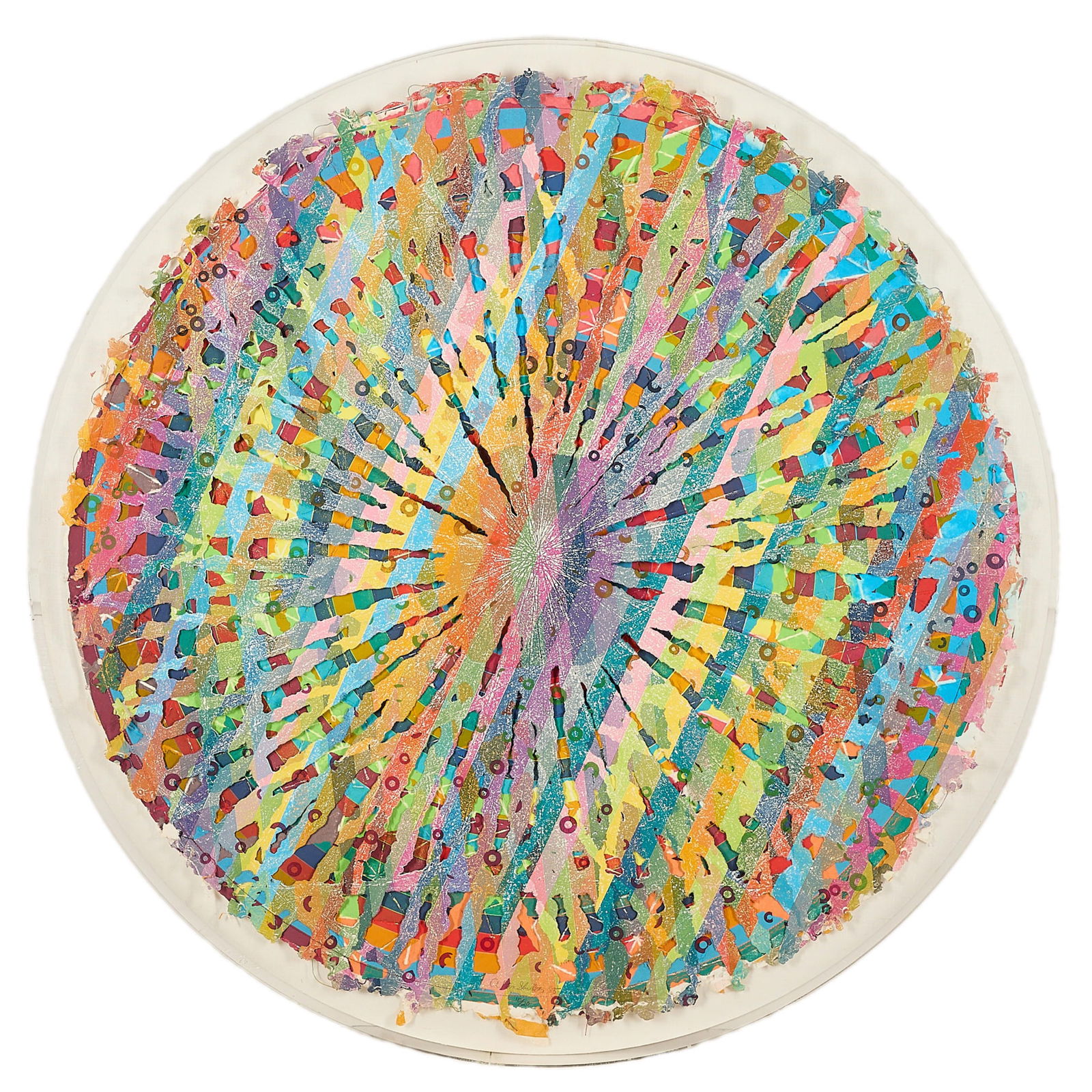 Alan Shields "Rain Dance Route" Mixed Media 1985